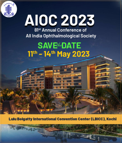 We are participating in The 81st Annual Conference of the All India Ophthalmological Society (AIOC) 2023